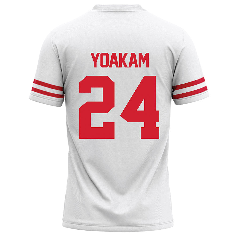 Houston - NCAA Football : Zac Yoakam - White Football Jersey-1