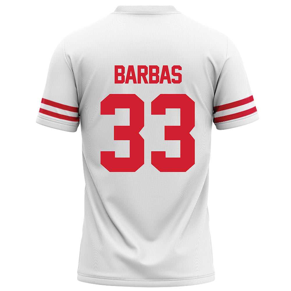 Houston - NCAA Football : Johnsley Barbas - White Football Jersey-1