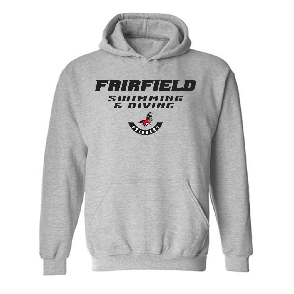 Fairfield - NCAA Men's Swimming & Diving : Colton Driggers - Classic Fashion Shersey Hooded Sweatshirt-0