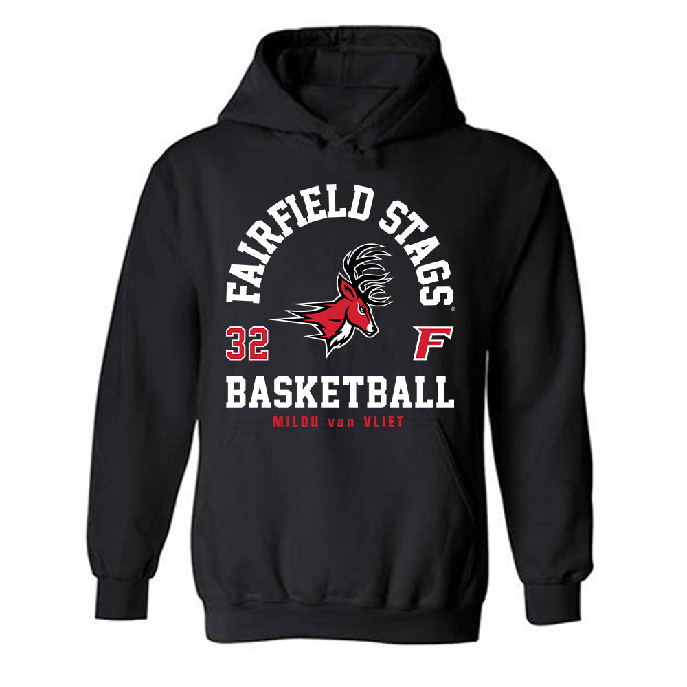 Fairfield - NCAA Women's Basketball : Milou van Vliet - Classic Fashion Shersey Hooded Sweatshirt-0