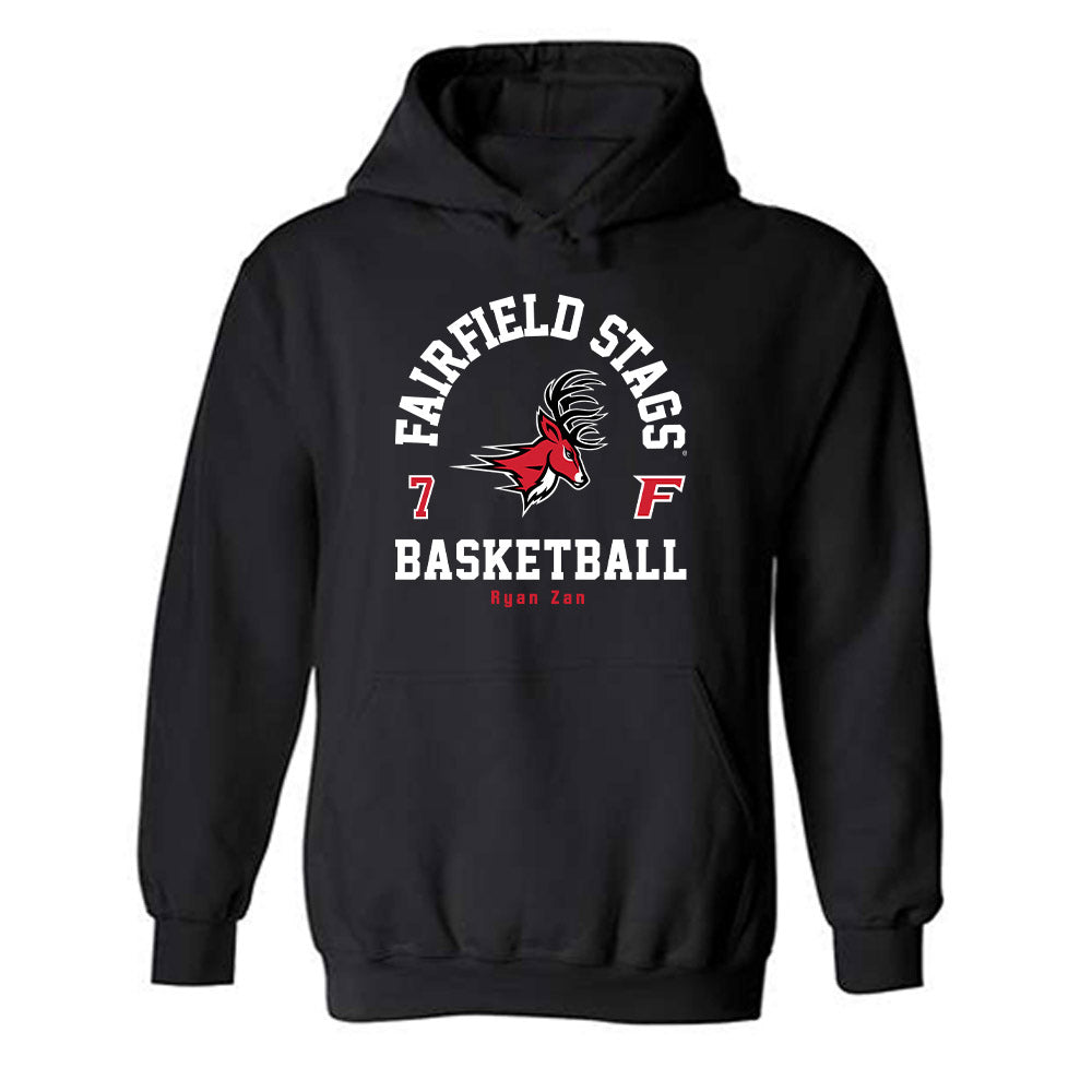 Fairfield - NCAA Men's Basketball : Ryan Zan - Classic Fashion Shersey Hooded Sweatshirt-0