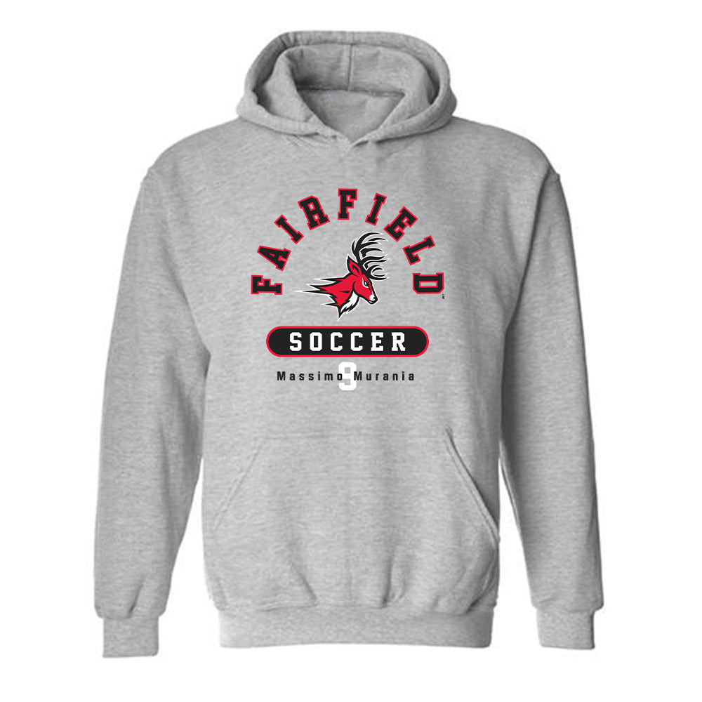 Fairfield - NCAA Men's Soccer : Massimo Murania - Classic Fashion Shersey Hooded Sweatshirt-0