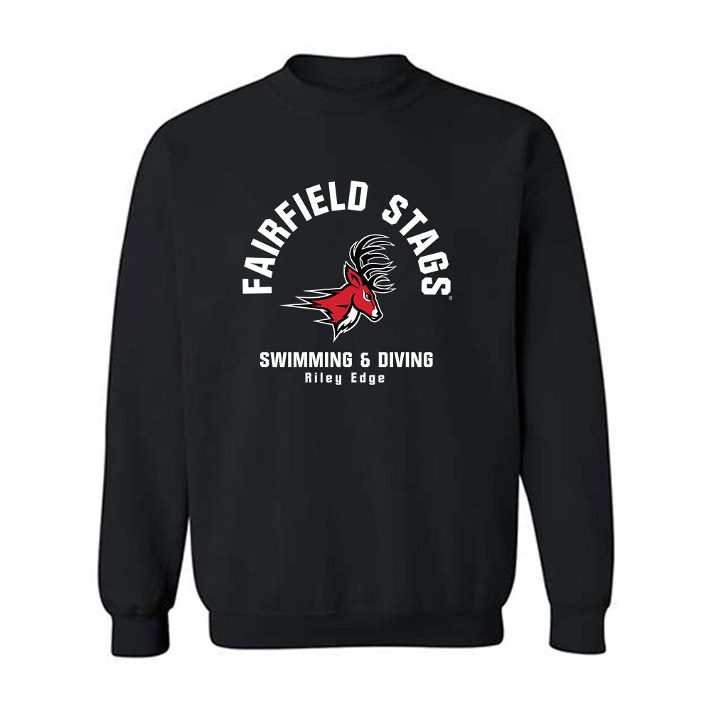 Fairfield - NCAA Women's Swimming & Diving : Riley Edge - Classic Fashion Shersey Crewneck Sweatshirt-0
