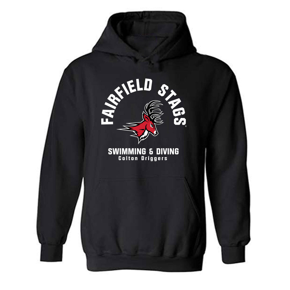 Fairfield - NCAA Men's Swimming & Diving : Colton Driggers - Classic Fashion Shersey Hooded Sweatshirt-0