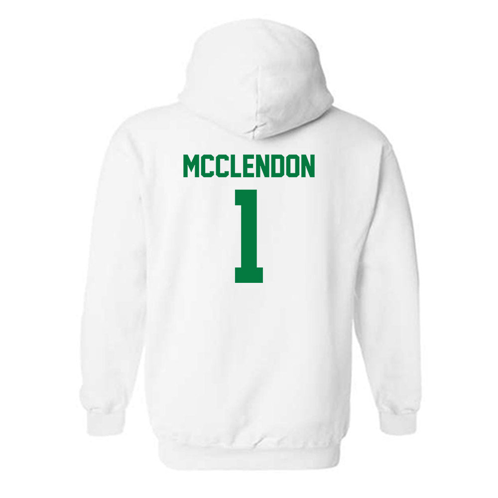 North Texas - NCAA Men's Basketball : William Mcclendon - Classic Shersey Hooded Sweatshirt-1