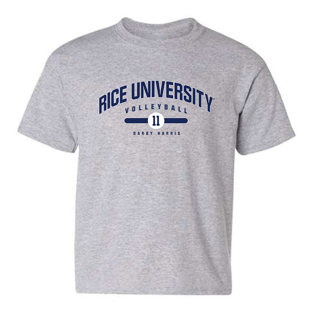 Rice - NCAA Women's Volleyball : Darby Harris - Classic Fashion Shersey Youth T-Shirt