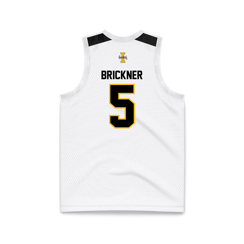 Idaho - NCAA Men's Basketball : Isaiah Brickner - White Basketball Jersey