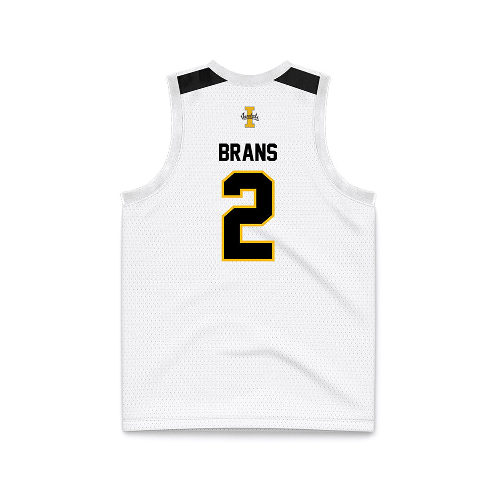 Idaho - NCAA Women's Basketball : Sarah Brans - White Basketball Jersey-1
