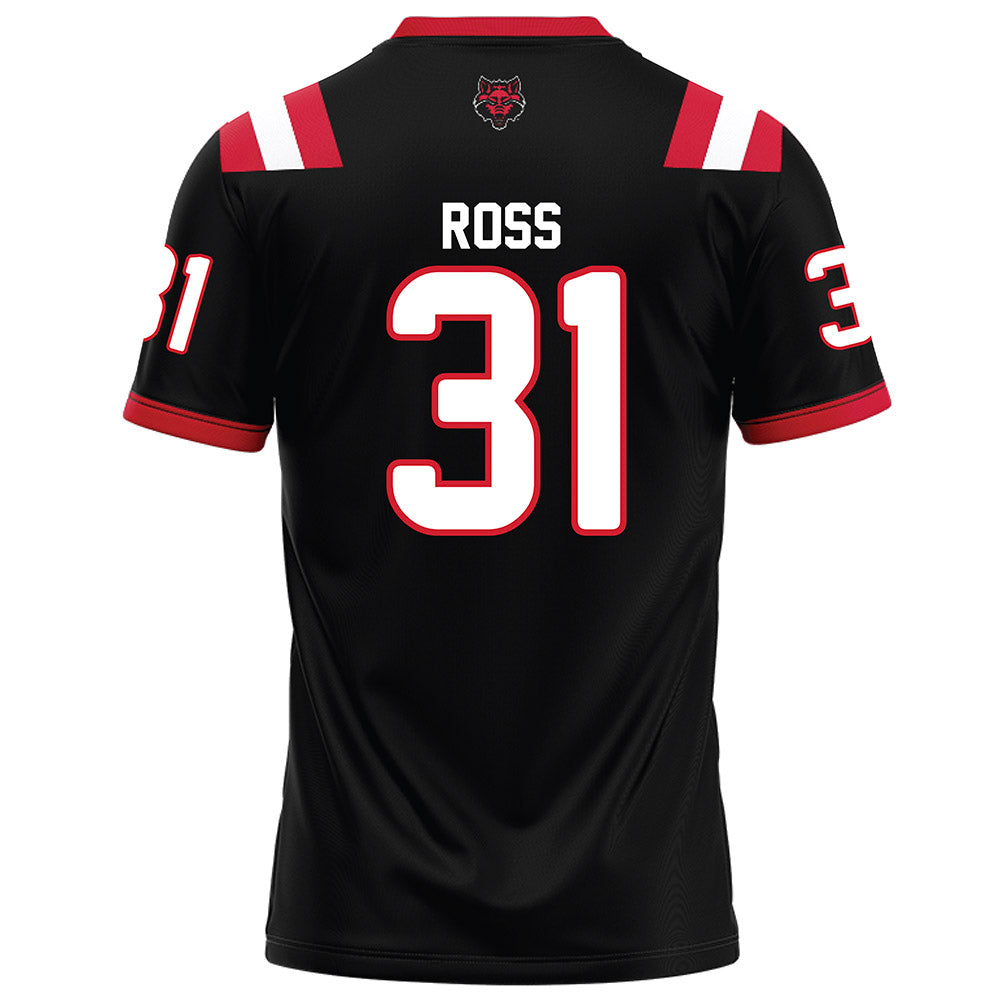 Arkansas State - NCAA Football : Xavier Ross - Black Football Jersey-1