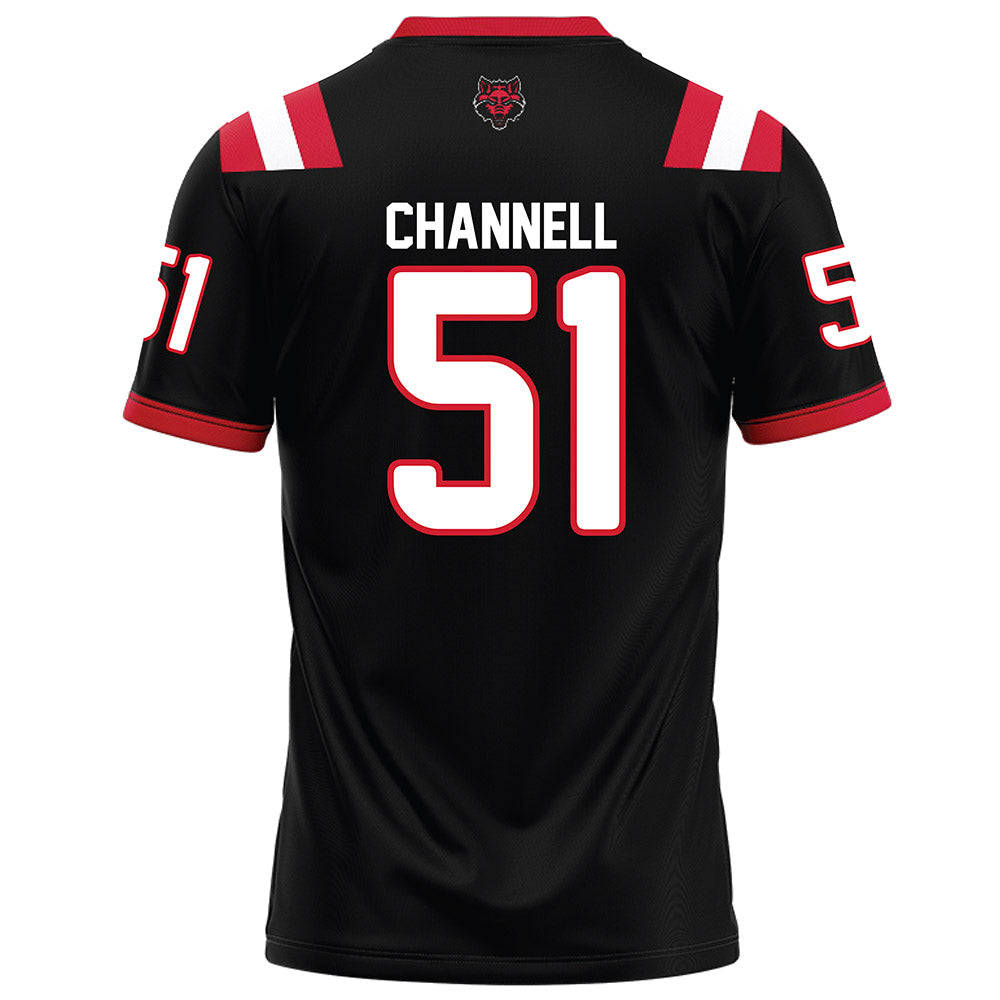 Arkansas State - NCAA Football : Cade Channell - Black Football Jersey-1