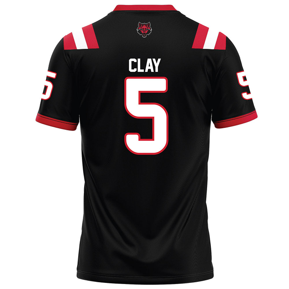 Arkansas State - NCAA Football : Kenyon Clay - Black Football Jersey-1