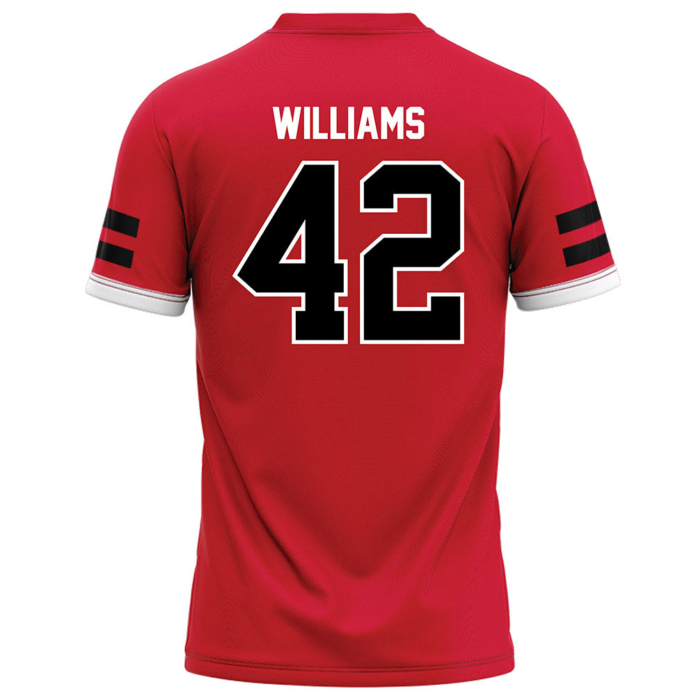 Arkansas State - NCAA Football : Shaun Williams - Red Football Jersey-1