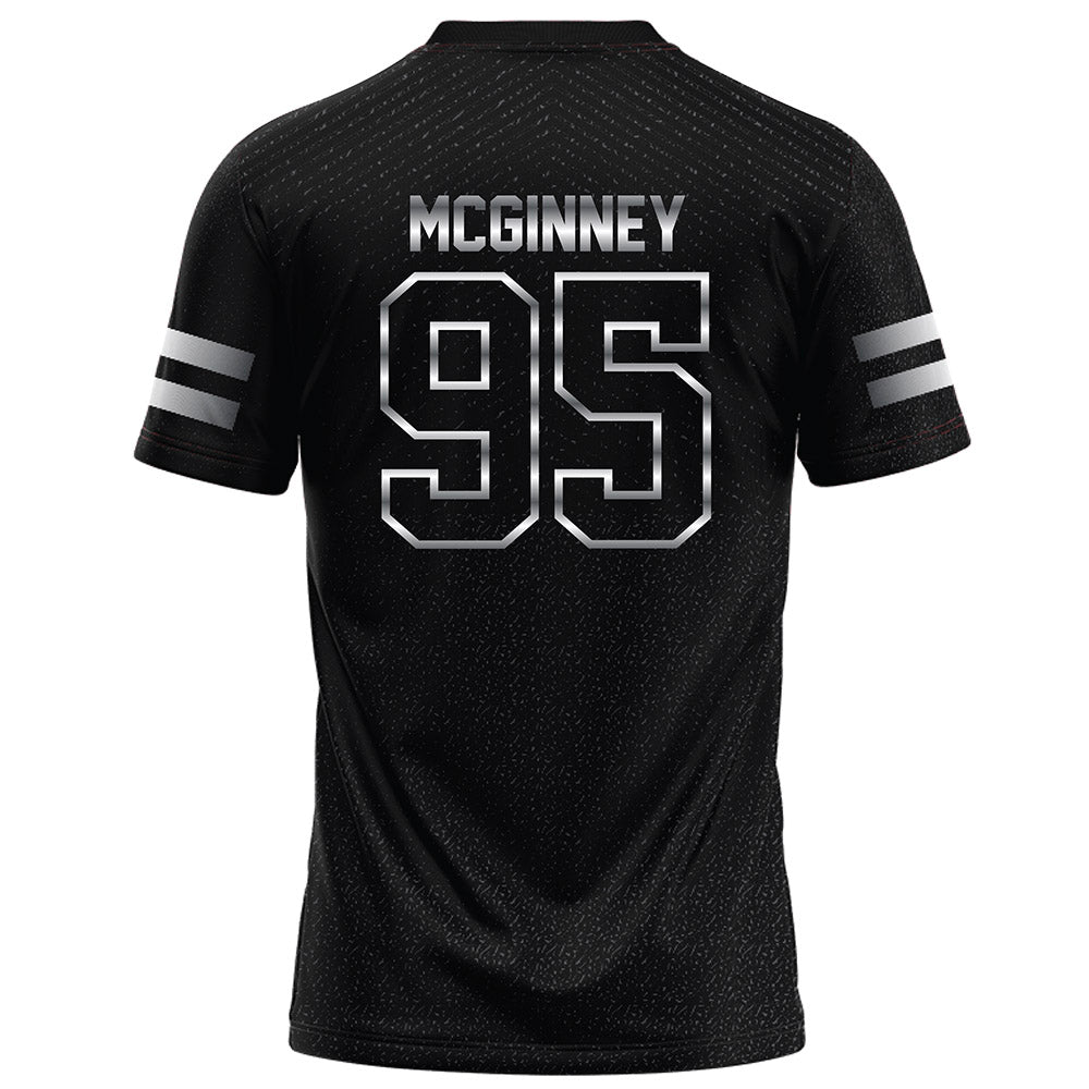 Arkansas State - NCAA Football : Jakwon Mcginney - Melange Black Football Jersey-1