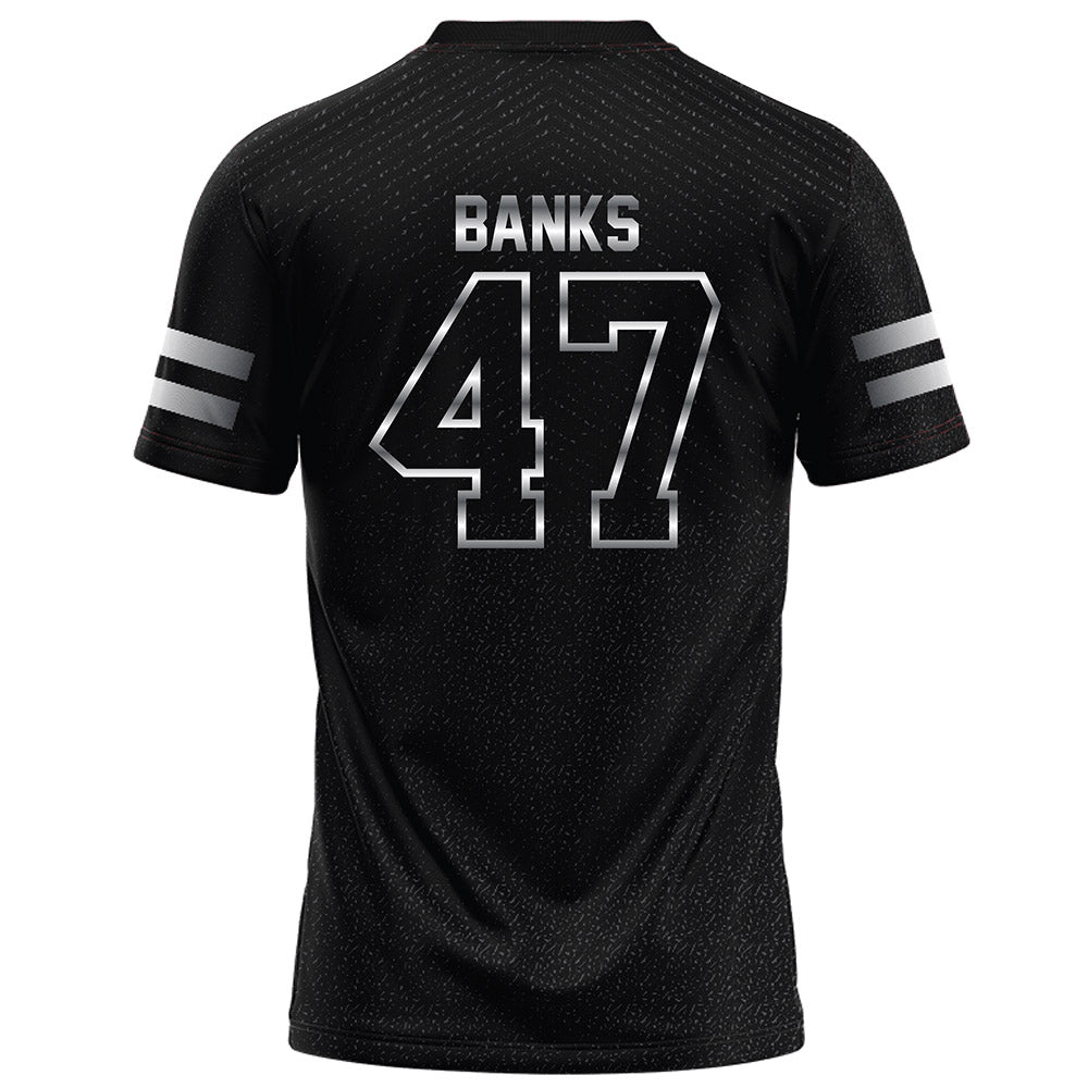 Arkansas State - NCAA Football : Lucas Banks - Melange Black Football Jersey