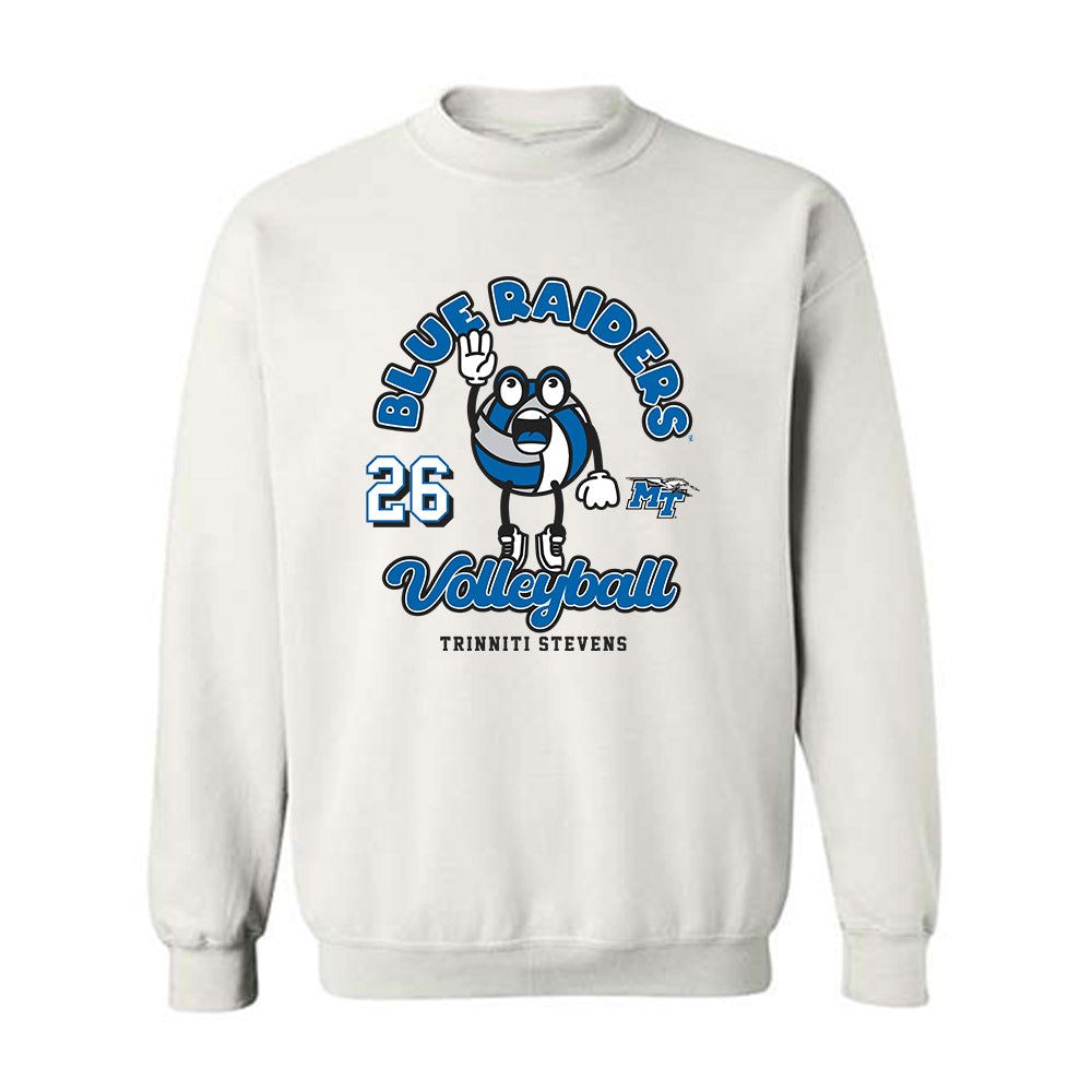MTSU - NCAA Women's Volleyball : Trinniti Stevens - Fashion Shersey Crewneck Sweatshirt-0