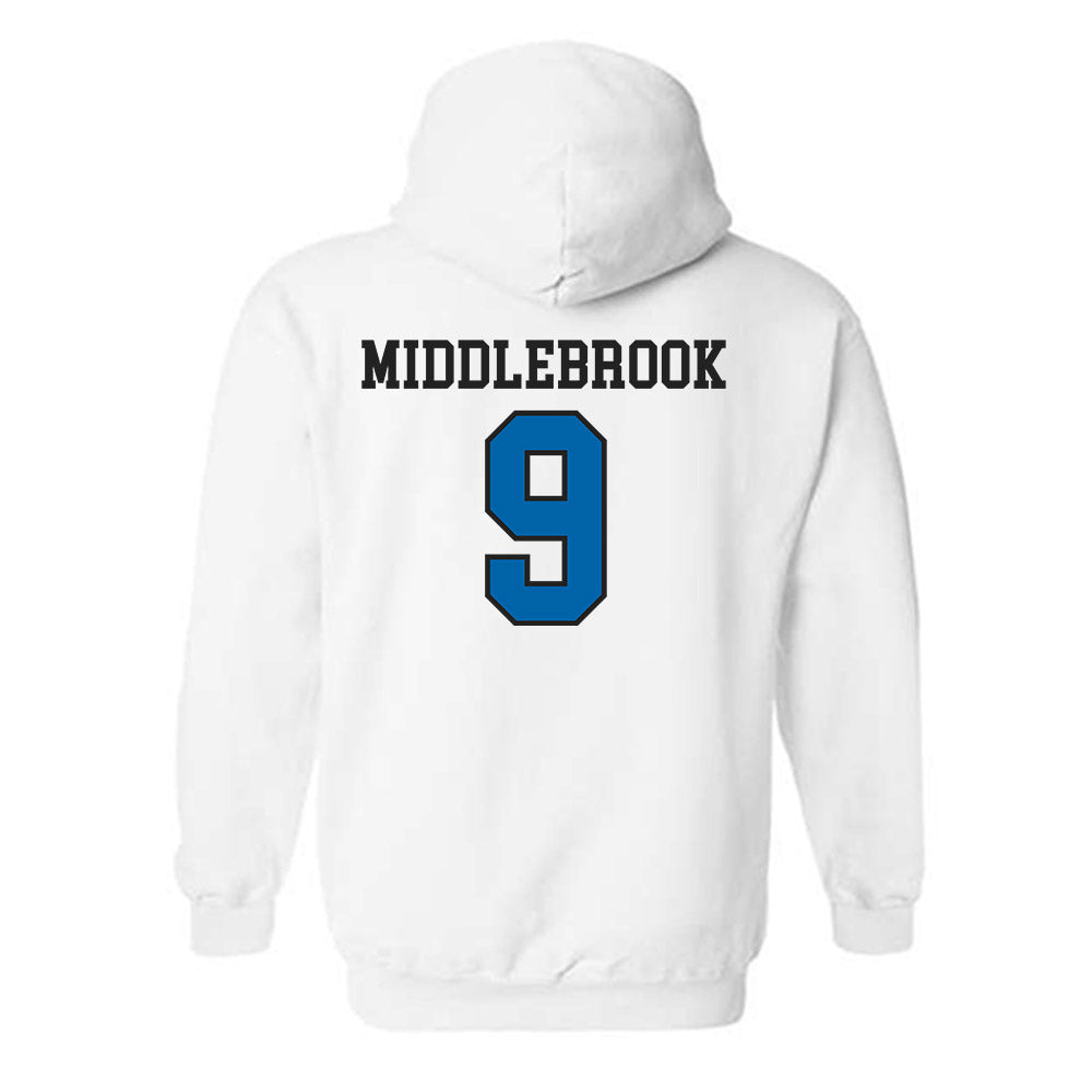 MTSU - NCAA Football : Jekail Middlebrook - Classic Shersey Hooded Sweatshirt-1