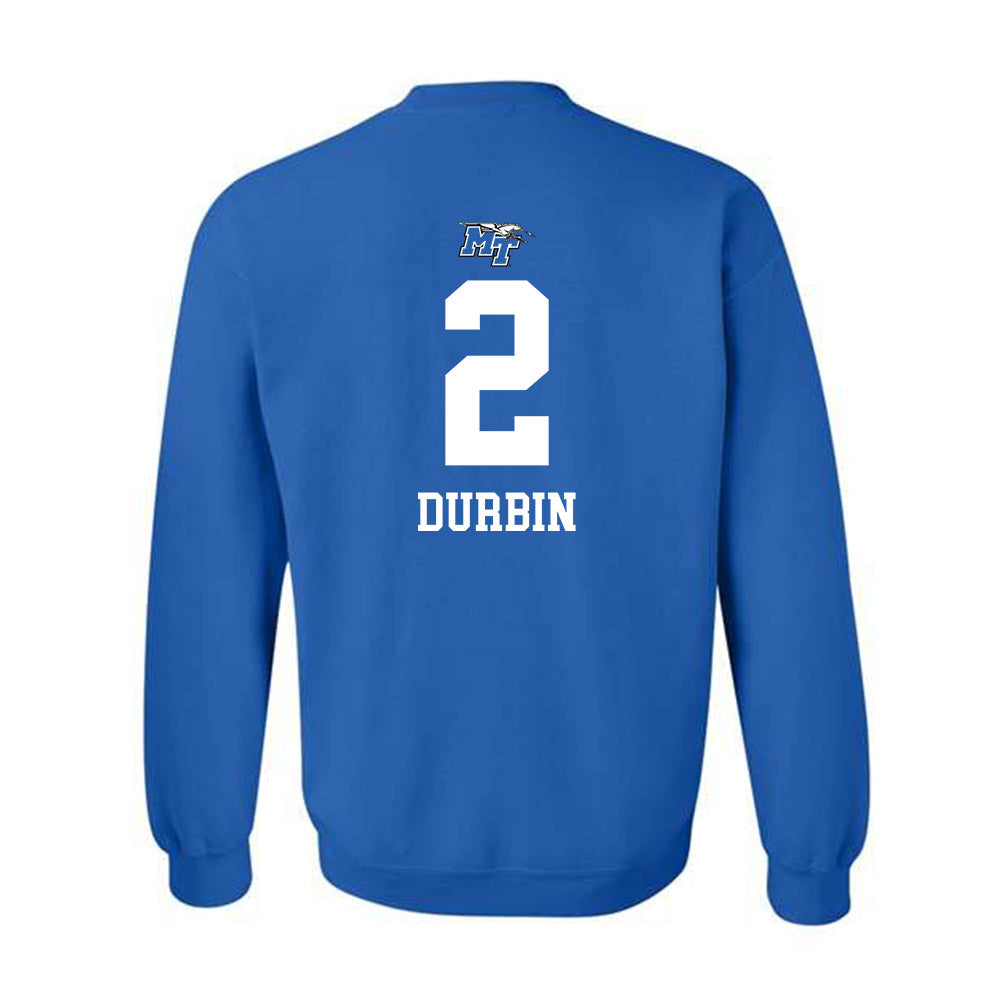 MTSU - NCAA Women's Volleyball : Raegan Durbin - Replica Shersey Crewneck Sweatshirt-1