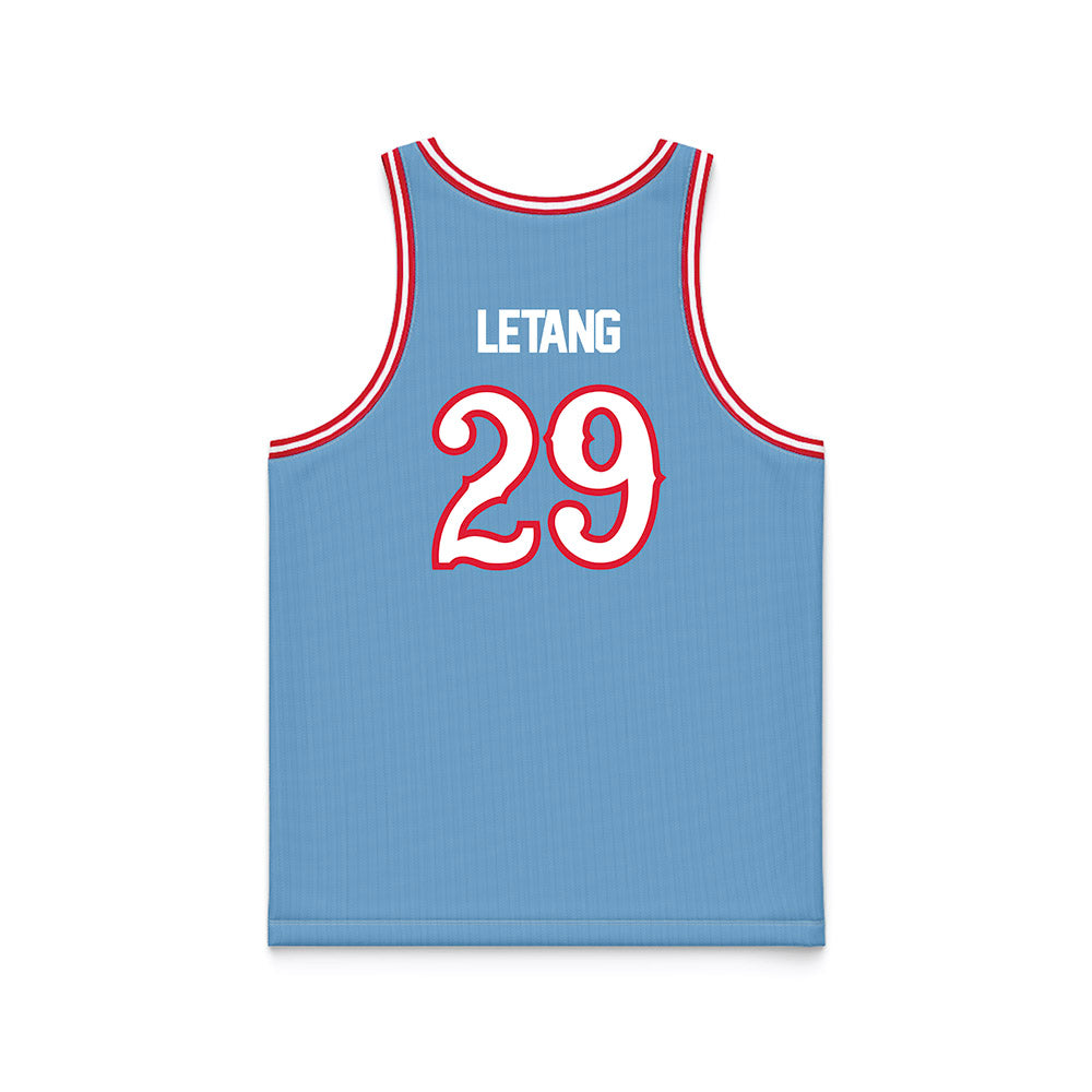 Dayton - NCAA Men's Basketball : Amael LEtang - Blue Basketball Jersey-1