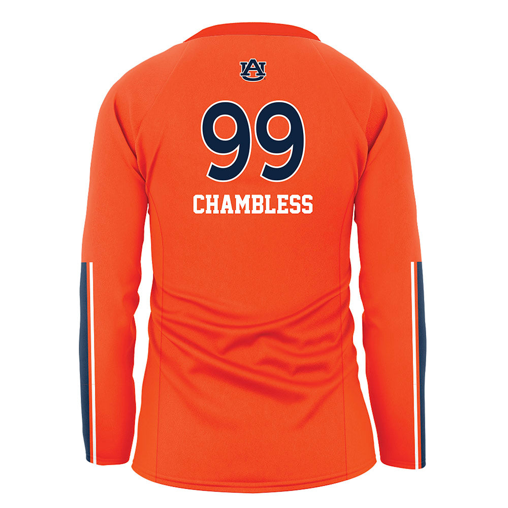 Auburn - NCAA Women's Volleyball : Greer Chambless - Orange Volleyball Jersey-1