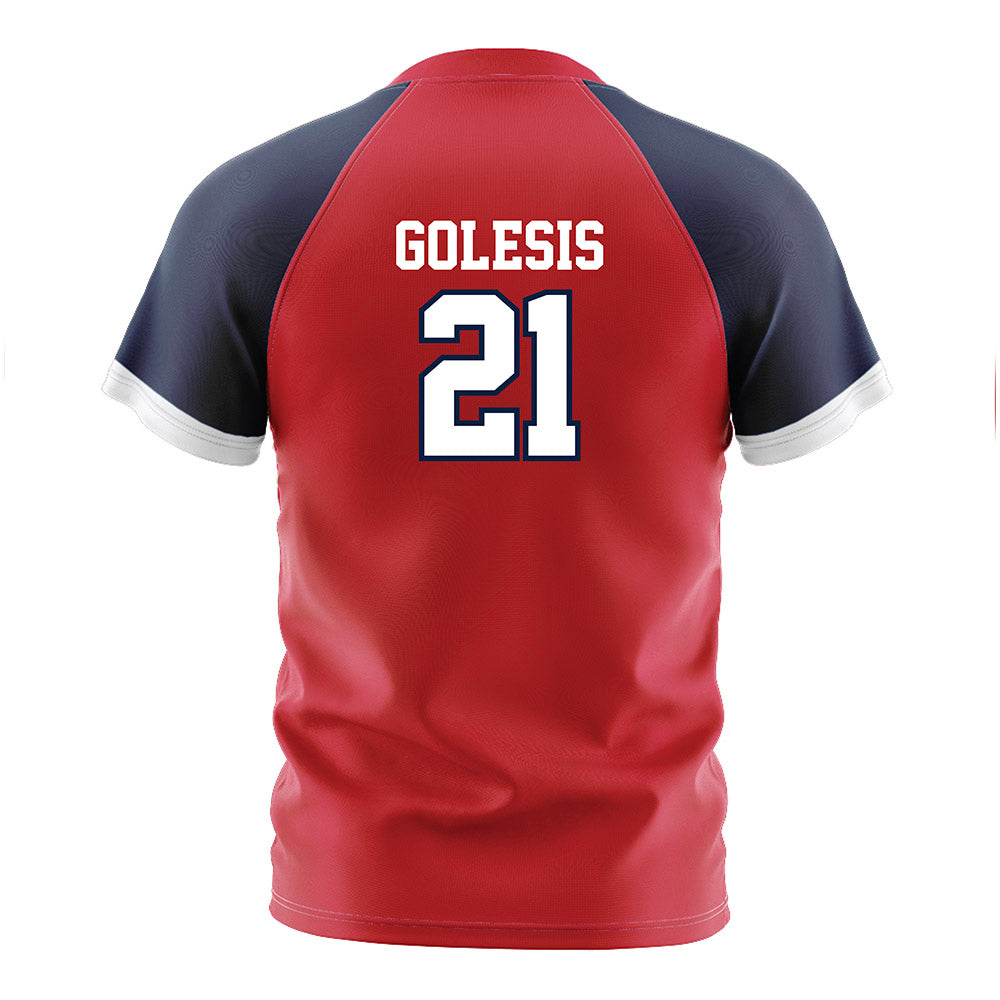 Gonzaga - NCAA Men's Soccer : Nico Golesis - Red Soccer Jersey-1