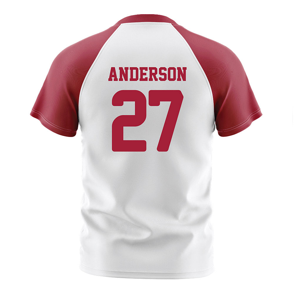 Arkansas - NCAA Women's Soccer : Dejionee Anderson - White Soccer Jersey
