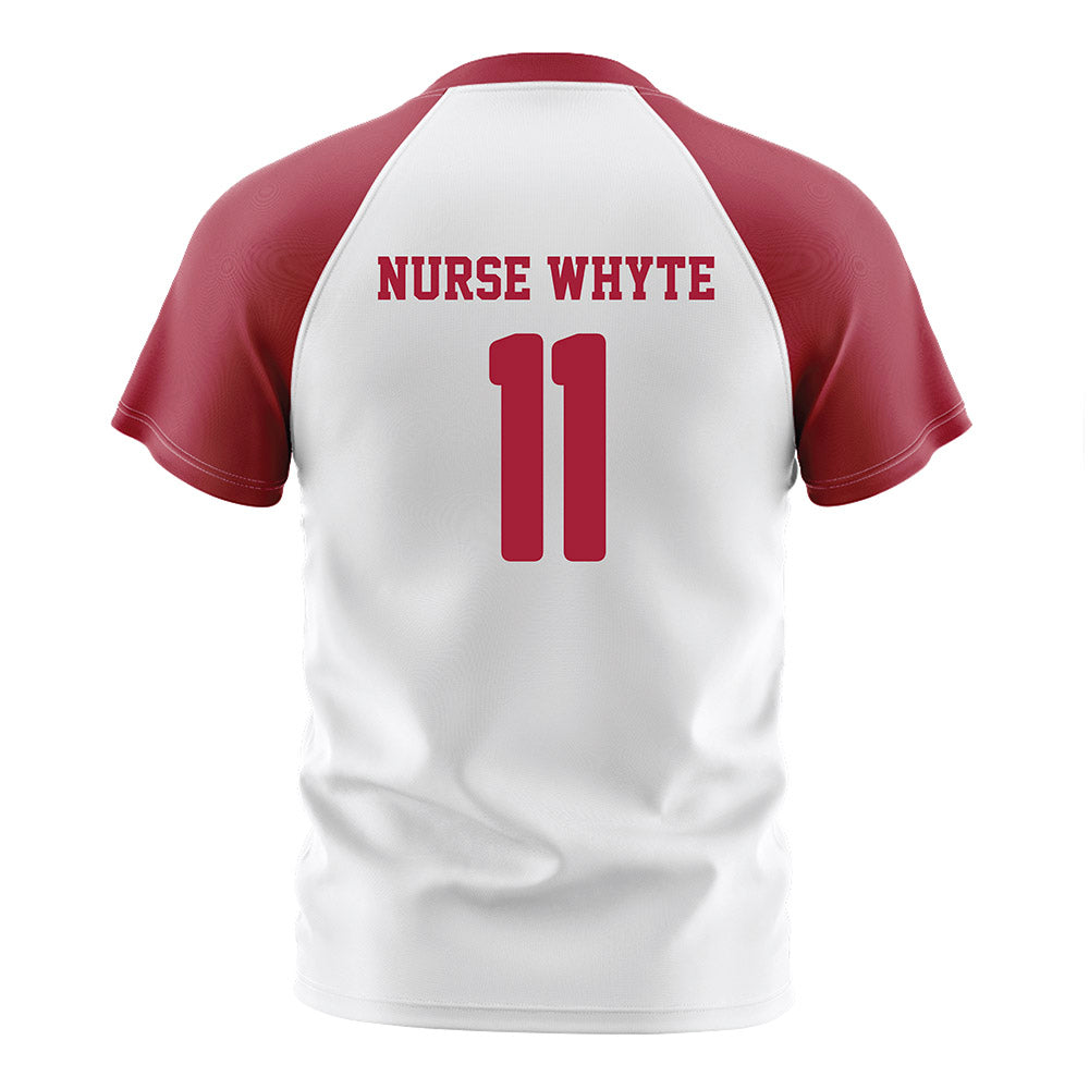 Arkansas - NCAA Women's Soccer : Aniyah Nurse Whyte - White Soccer Jersey-1