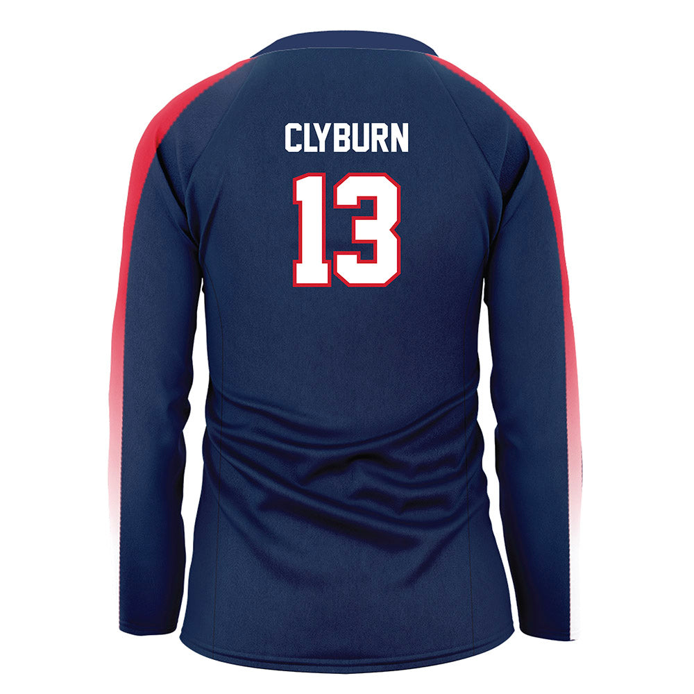 Gonzaga - NCAA Women's Volleyball : Mia Clyburn - Navy Volleyball Jersey-1