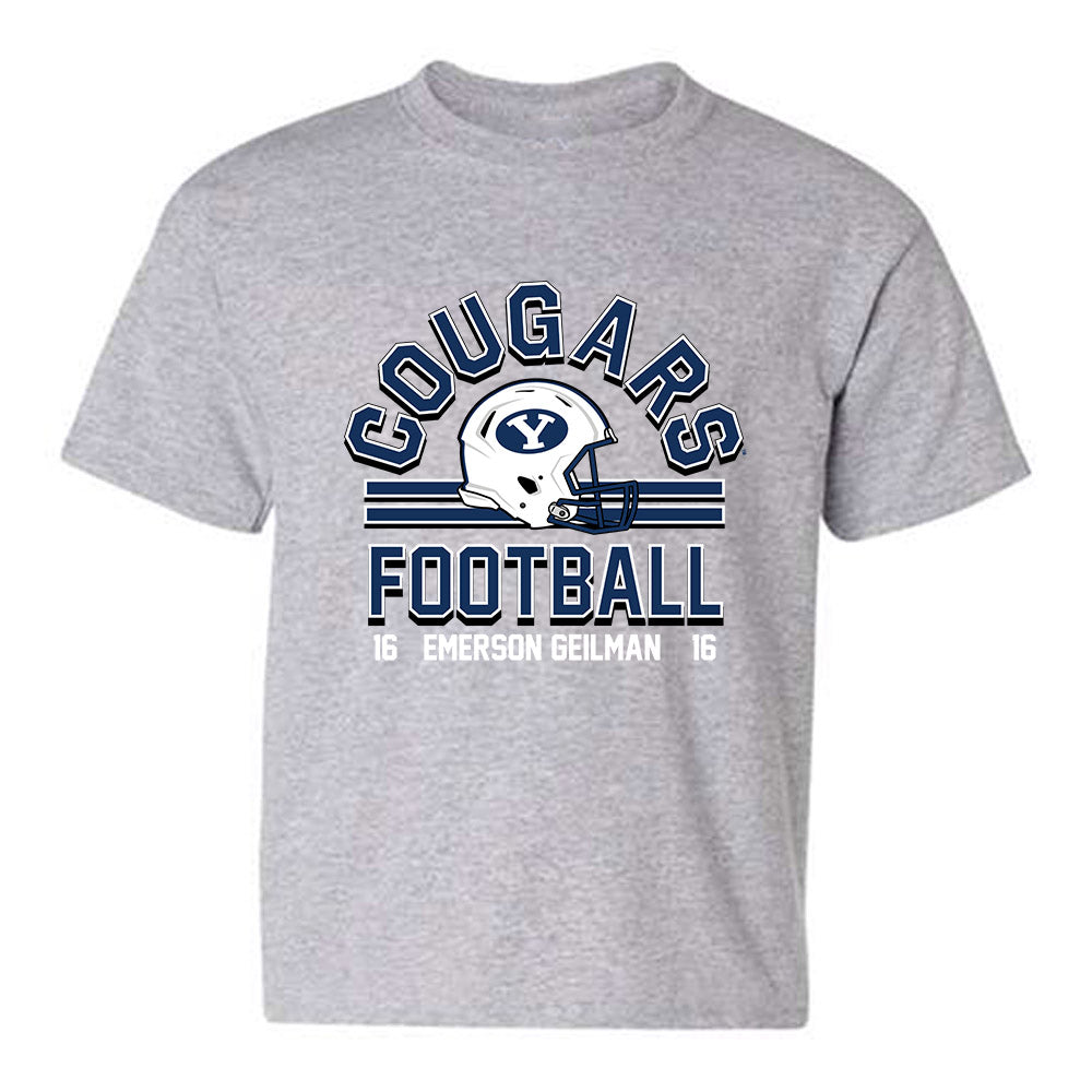 BYU - NCAA Football : Emerson Geilman - Youth T-Shirt-0
