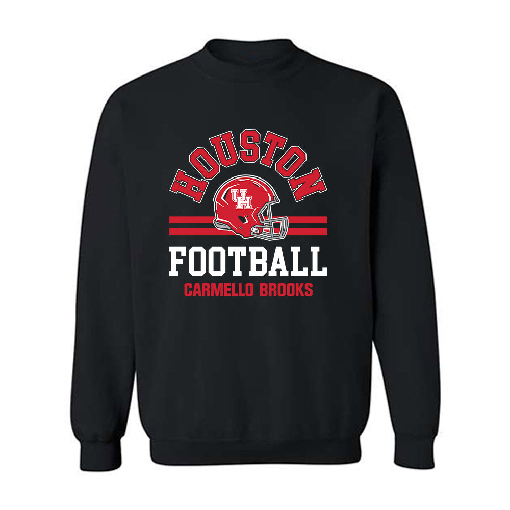 Houston - NCAA Football : Carmello Brooks - Classic Fashion Shersey Crewneck Sweatshirt-0
