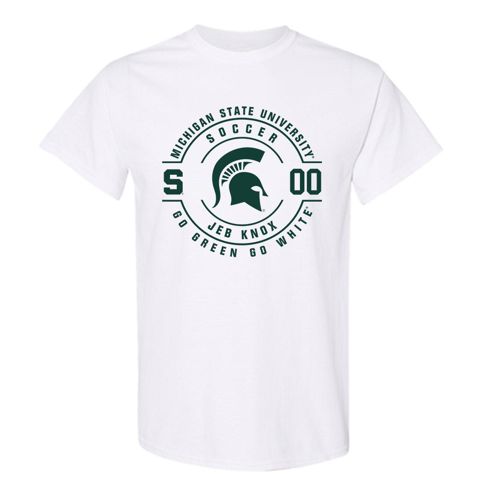 Michigan State - NCAA Men's Soccer : JEB Knox - Classic Fashion Shersey T-Shirt-0