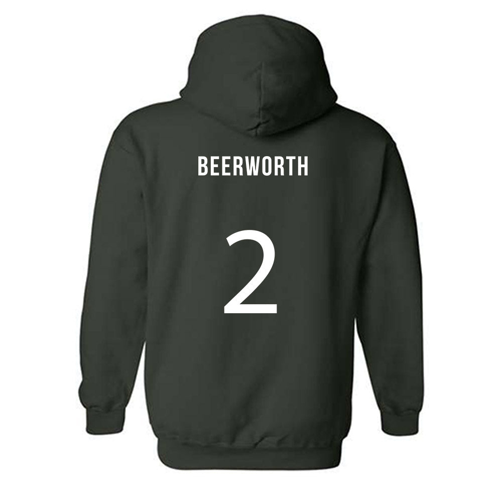Michigan State - NCAA Women's Soccer : Sofia Beerworth - Replica Shersey Hooded Sweatshirt-1