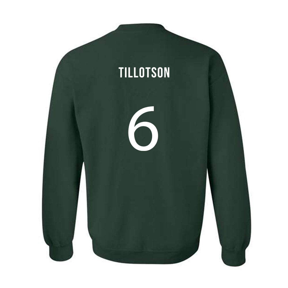 Michigan State - NCAA Women's Soccer : Remini Tillotson - Replica Shersey Crewneck Sweatshirt-1