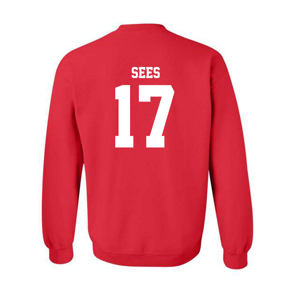Nebraska - NCAA Women's Soccer : Jo Sees - Replica Shersey Crewneck Sweatshirt-1