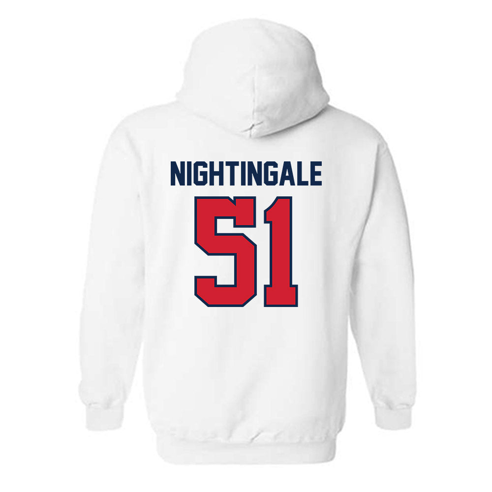 Ole Miss - NCAA Football : Trey Nightingale - Replica Shersey Hooded Sweatshirt-1