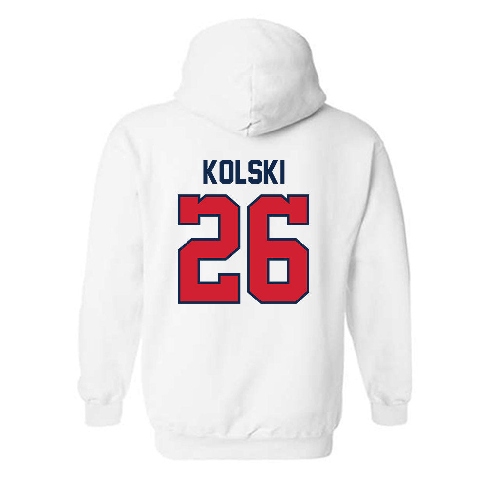 Ole Miss - NCAA Women's Soccer : Allison Kolski - Replica Shersey Hooded Sweatshirt-1