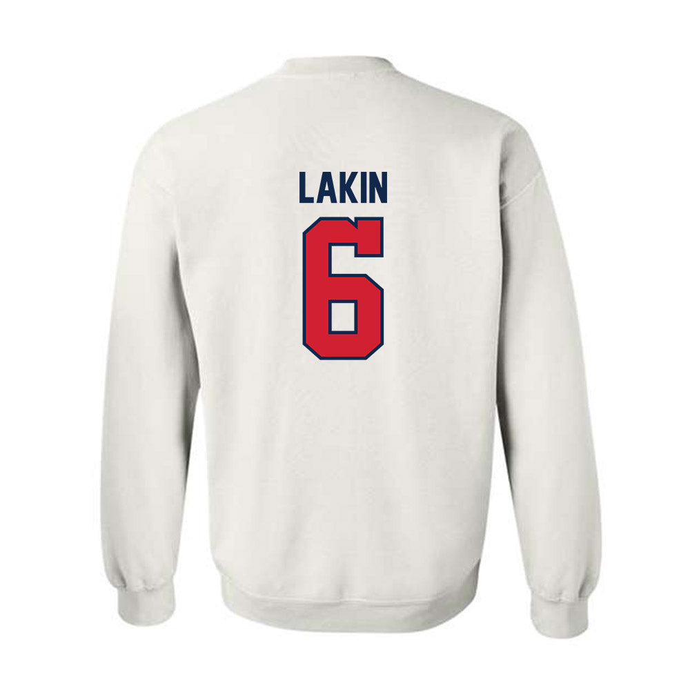 Ole Miss - NCAA Women's Soccer : Katie Lakin - Replica Shersey Crewneck Sweatshirt-1