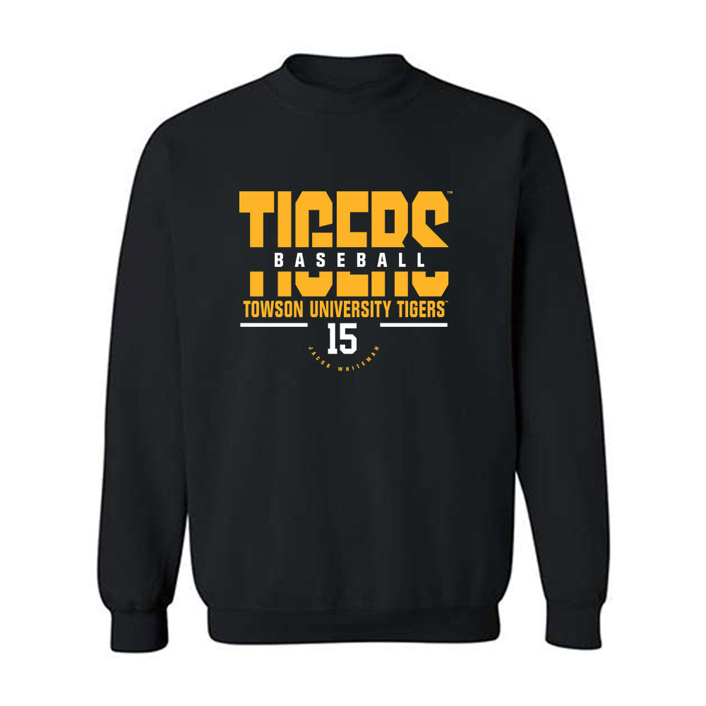 Towson - NCAA Baseball : Jacob Whiteman - Classic Fashion Shersey Crewneck Sweatshirt-0