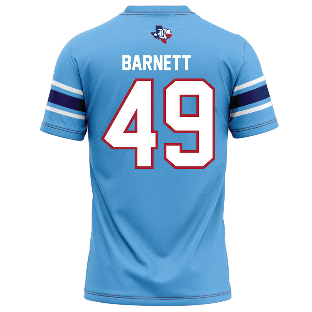 Rice - NCAA Football : Micah Barnett - Light Blue Football Jersey-1