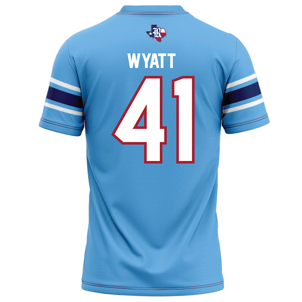 Rice - NCAA Football : Plae Wyatt - Light Blue Football Jersey-1