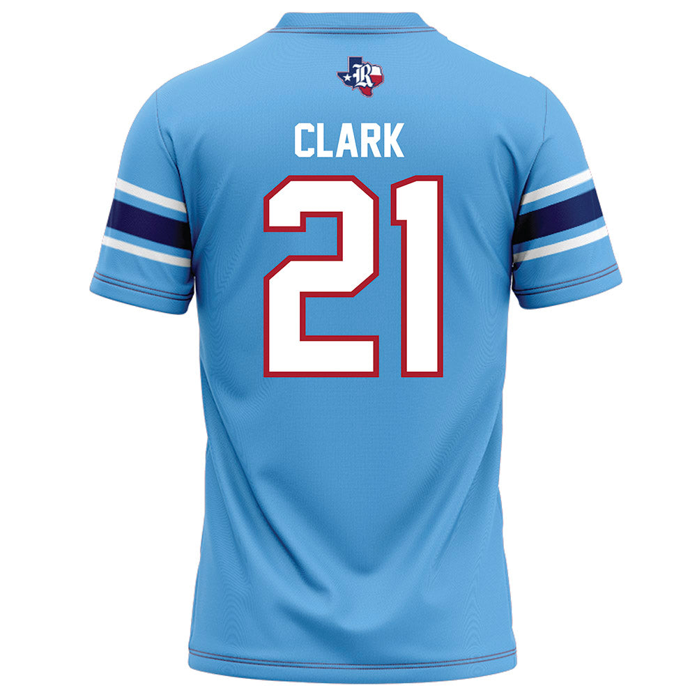 Rice - NCAA Football : Jamarion Clark - Light Blue Football Jersey-1