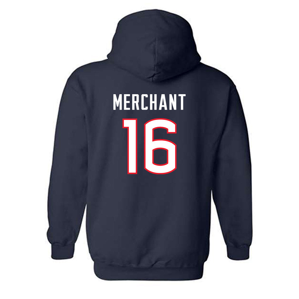 UConn - NCAA Women's Soccer : Abigail Merchant - Replica Shersey Hooded Sweatshirt