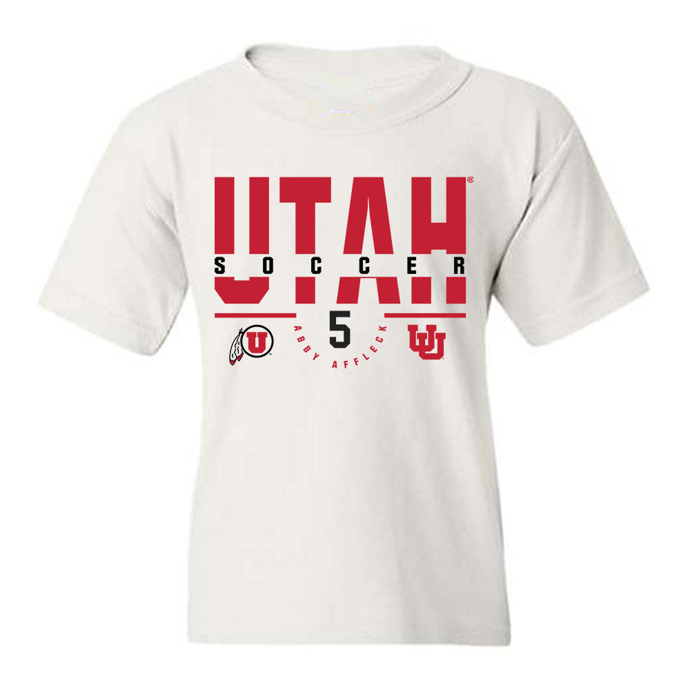 Utah - NCAA Women's Soccer : Abby Affleck - Classic Fashion Shersey Youth T-Shirt-0