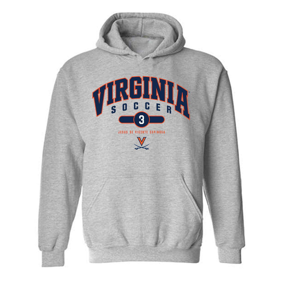 Virginia - NCAA Men's Soccer : Jesus De Vicente Espinosa - Fashion Shersey Hooded Sweatshirt-0