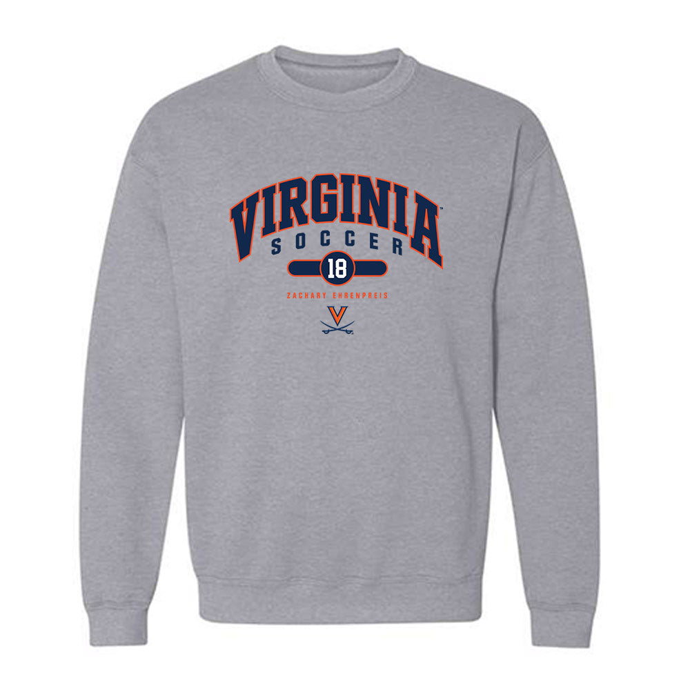 Virginia - NCAA Men's Soccer : Zachary Ehrenpreis - Fashion Shersey Crewneck Sweatshirt-0