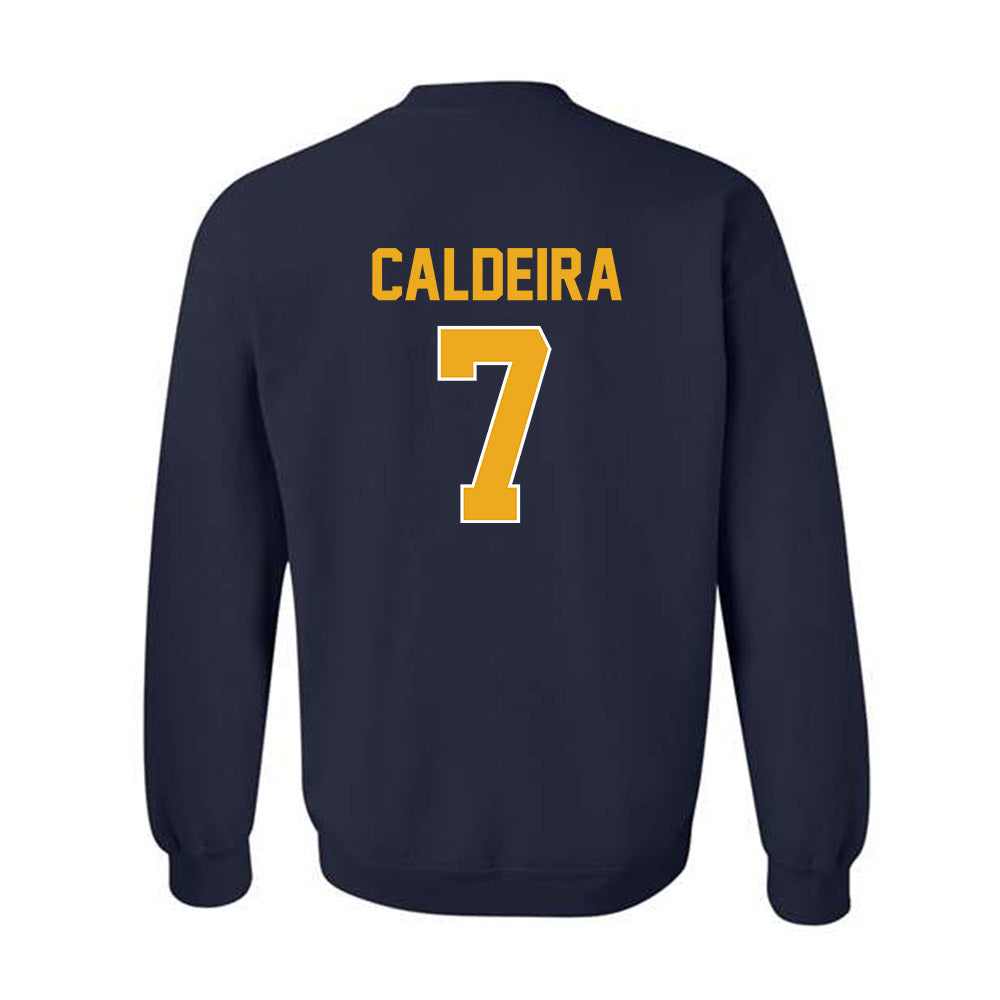 West Virginia - NCAA Men's Soccer : Marcus Caldeira - Replica Shersey Crewneck Sweatshirt-1