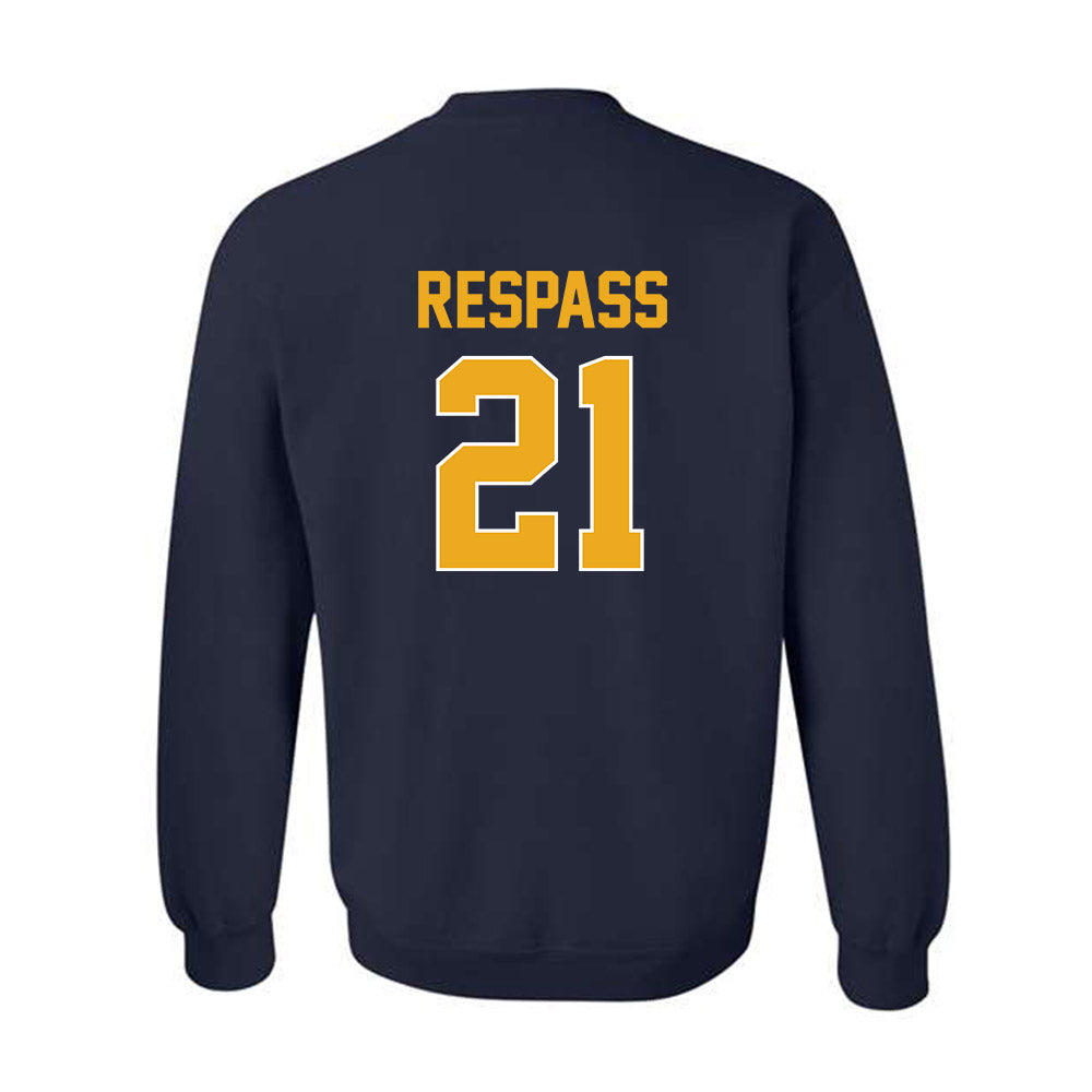 West Virginia - NCAA Women's Soccer : Ajanae Respass - Replica Shersey Crewneck Sweatshirt