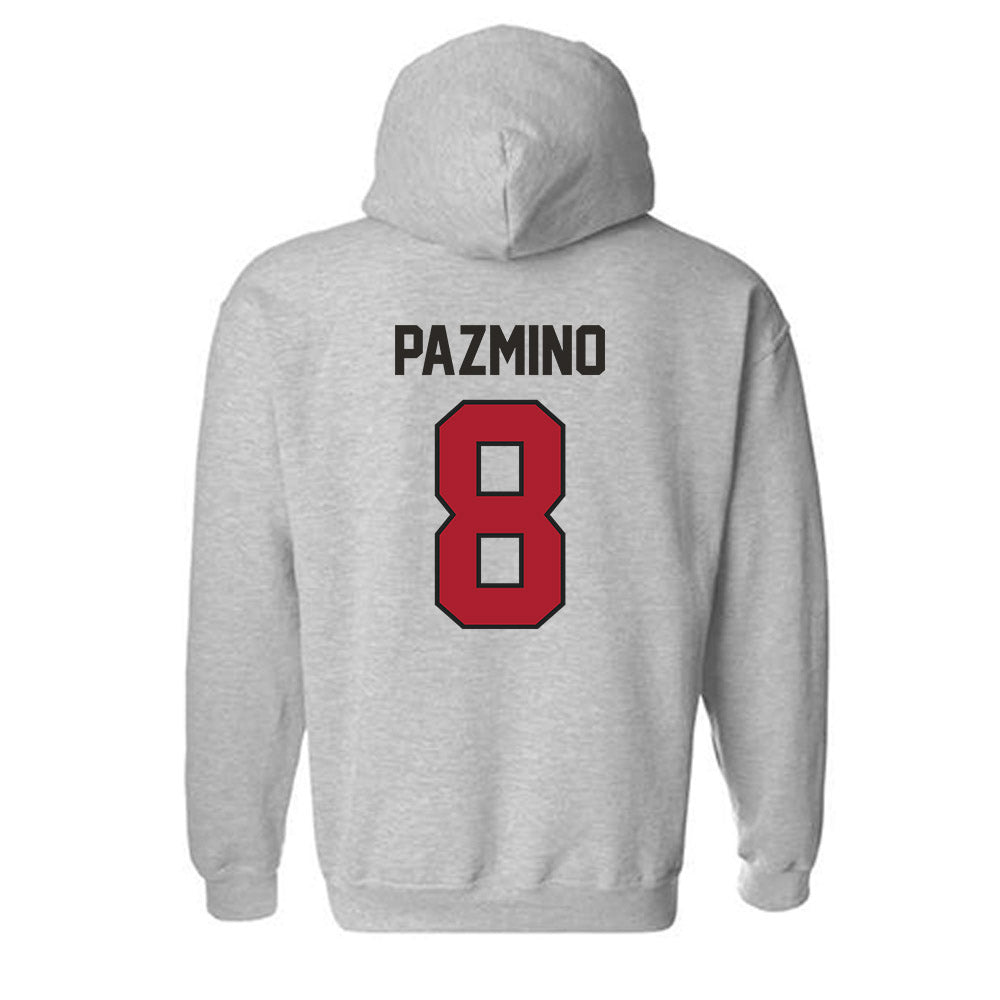 Nicholls State - NCAA Men's Basketball : Kevin Pazmino - Classic Fashion Shersey Hooded Sweatshirt-1
