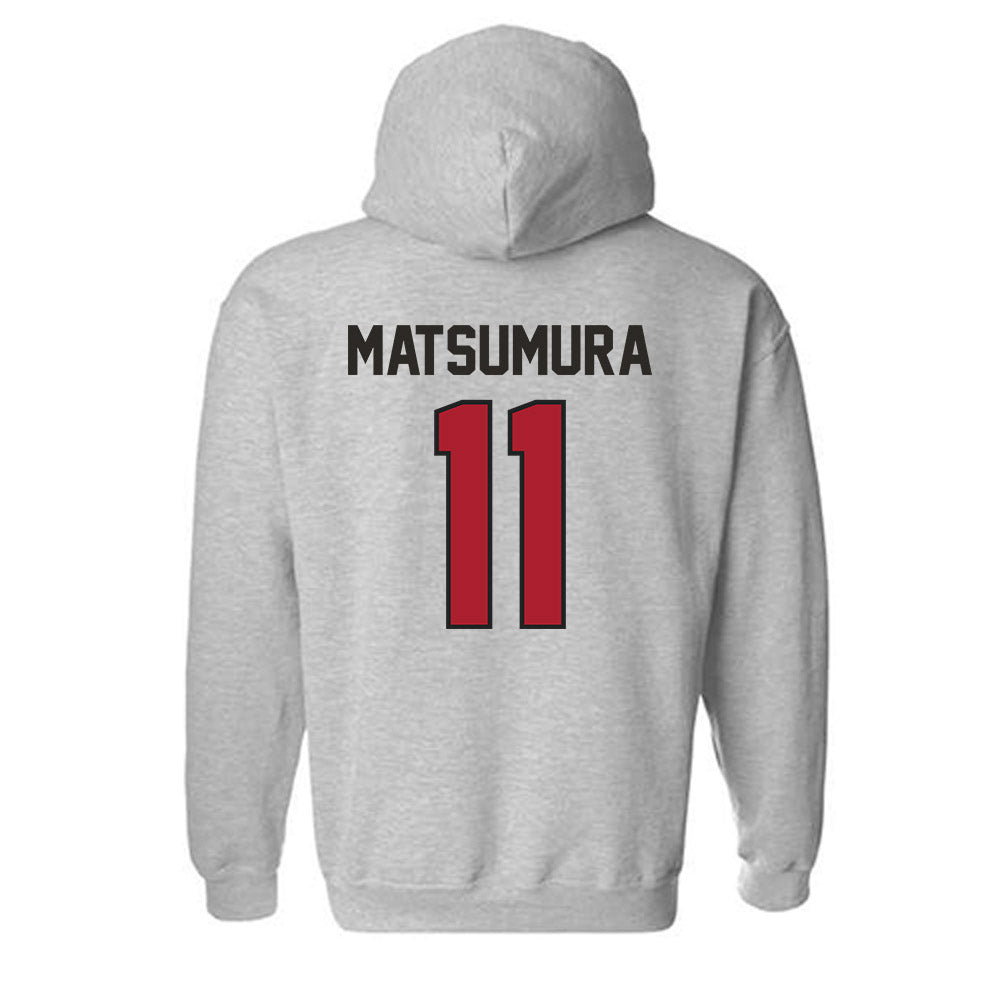 Nicholls State - NCAA Men's Tennis : Kotaro Matsumura - Classic Fashion Shersey Hooded Sweatshirt-1