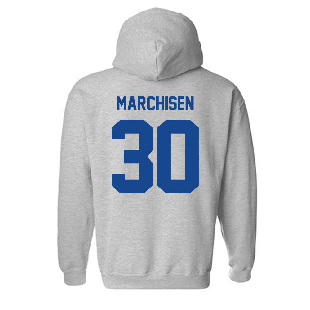 Georgia State - NCAA Men's Soccer : Finn Marchisen - Classic Fashion Shersey Hooded Sweatshirt-1