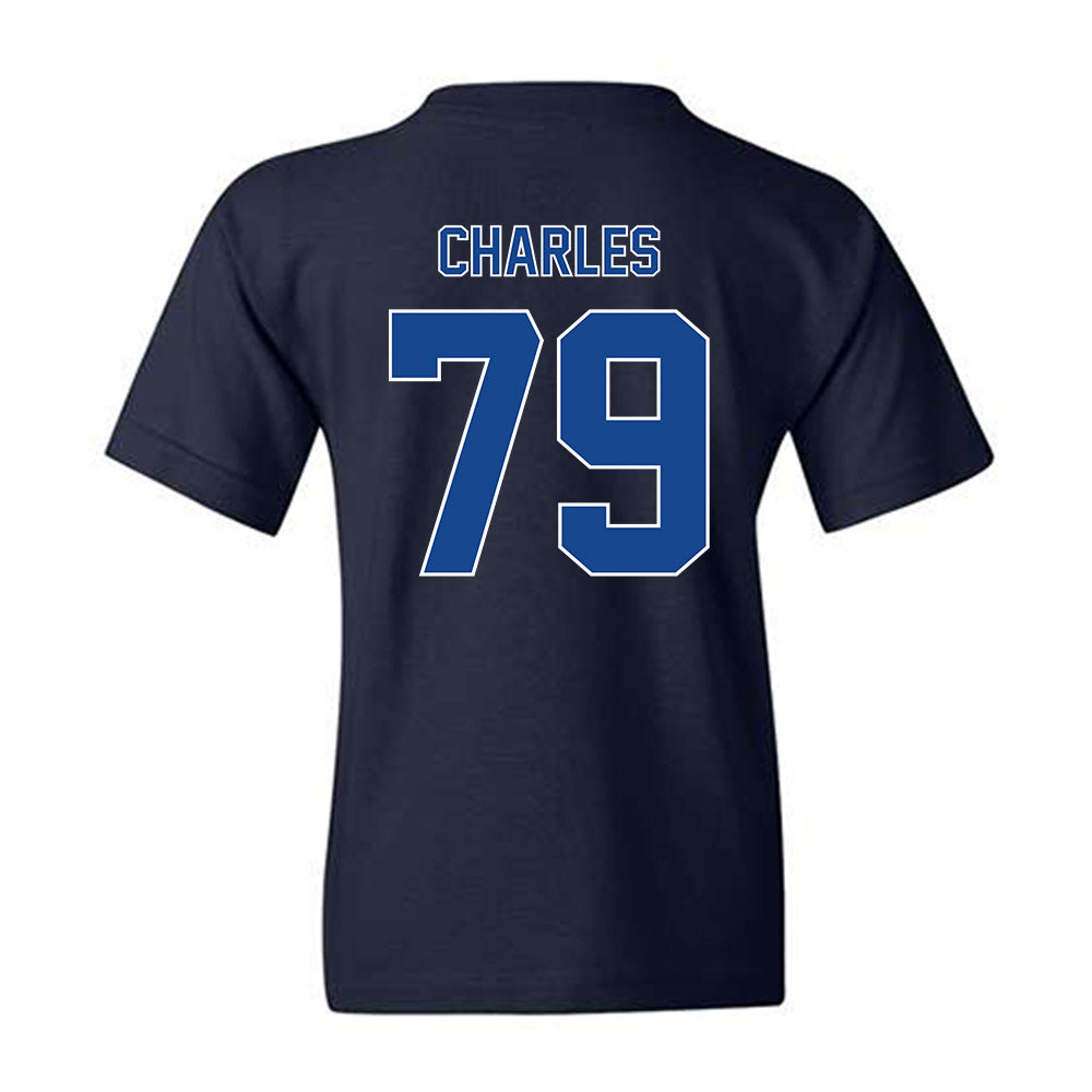 Georgia State - NCAA Football : Ethan Charles - Classic Fashion Shersey Youth T-Shirt-1